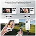 Henrety Wireless Vlog Selfie Monitor Screen for iPhone & Android, Bluetooth Remote, 180° Flip, Magnetic Stand, Wide Screen Mode, 1800mAh Battery, Rear Camera Live View for TikTok & YouTube (White)