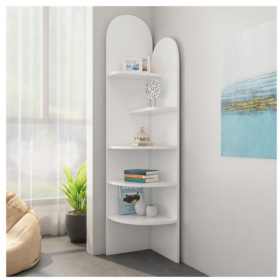 Amazon｜コーナーシェルフコーナーラック 5段コーナー棚肥厚ボード