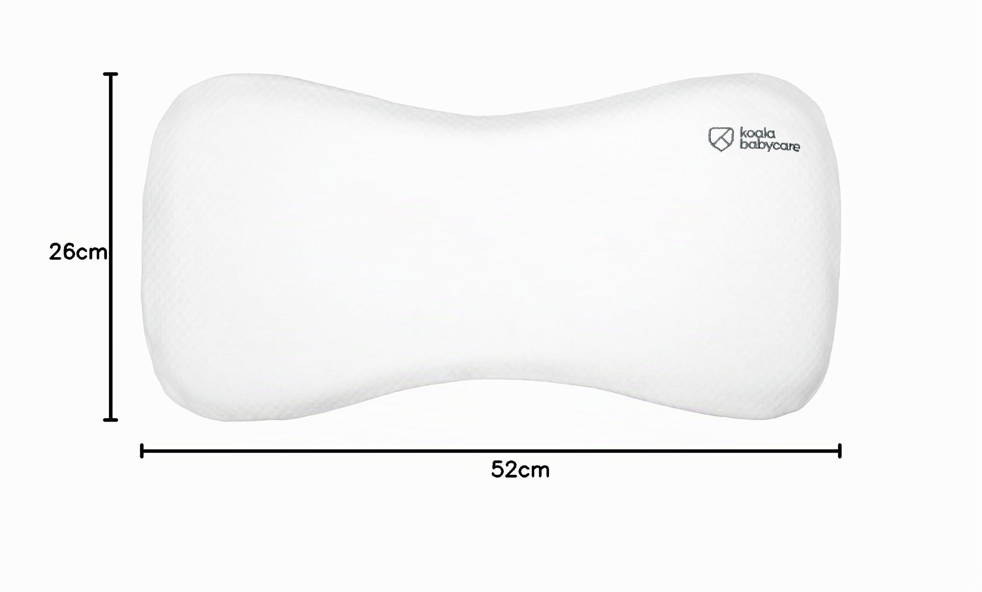 KOALA BABYCARE Almohada para bebés hasta los 36 Meses para Ayudar a prevenir y Tratar la plagiocefalia,de Funda extraíble (con Dos Fundas), Hecha de Memory Foam, Espuma viscoelastica - Blanco