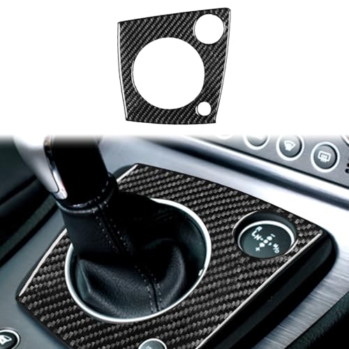 アルファロメオ 159 ブレラ スパイダー 2005~現行に対応 カーセンターコンソールギアシフトノブパネル ガーニッシュ カーボンファイバー製 コンソールスイッチパネルカバー シフトレバーパネル 内装パーツ カスタム アクセサリー カー用品 (タイプD