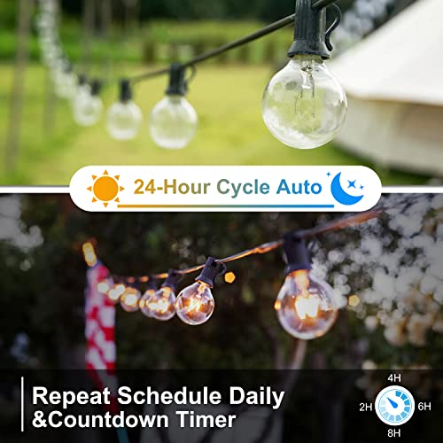 Outdoor Dimmer For String Lights,560W Outdoor Dimmer Plug, Weatherproof Lights Dimmer Plug,100Ft Wireless Remote Control Dimming Timer For Led Light Or Lamp Patio Lights Dimmer Timer (3 Prong Plug) #TOP2