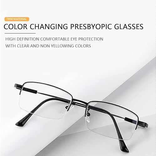 Miniatura 5 de Gafas de lectura multienfoque progresivas fotocromáticas Gafas de sol de transición con protección UV Lectores de sol anti luz azul