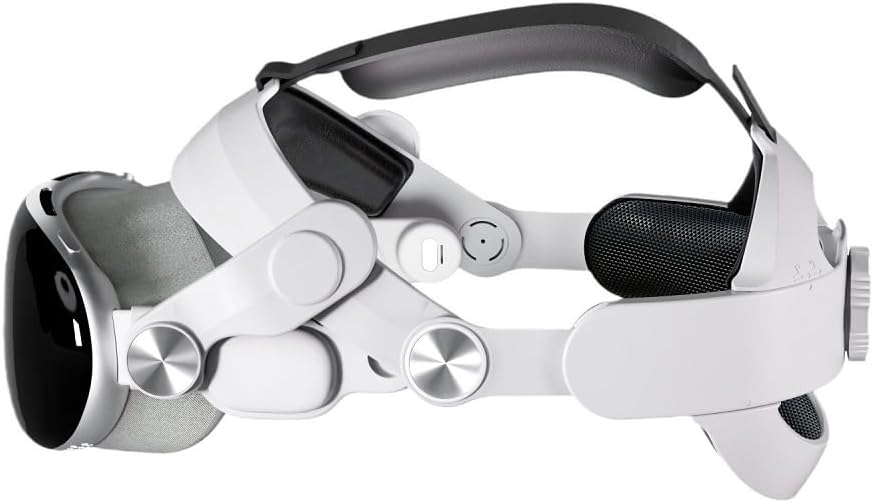 Head Strap for Apple Vision Pro, Comfort Elite Strap with PU Leather Cushion and Memory Foam, Pressure-Free Fit, Quick Installation