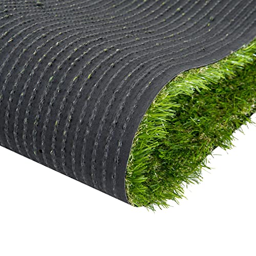 Image of Artificial Green Grass Carpet Mat for Balcony Floor, Lawn, Terrace Door Entrance Mats - 2x11 feet