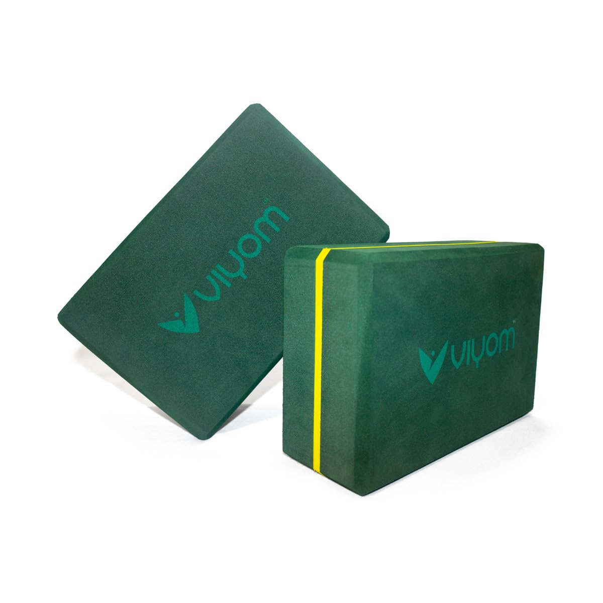 Viyom Bottle Green Yoga Block | Yoga Brick (Set of 2, Extra Large Size), High Density Premium EVA Foam Material, Soft Surface for balance, support & performance, Yoga Props (B0CNS3BDZM) Amazon Price History, Amazon Price Tracker