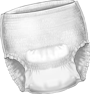 Cardinal 18403101 Simplicity Adult Moderate Absorbent Underwear, White - Small & Medium - Pack of 20