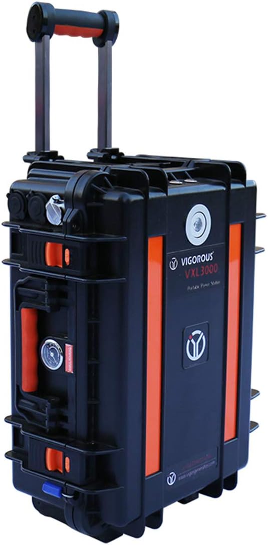 3000-Watt Portable Generator Power Station, 600000mAh 3000Wh Lithium Battery Pack, Home Camping Emergency Power Supply Charged by Solar Panel/AC Wall Outlet Backup/Emergency Power Supply