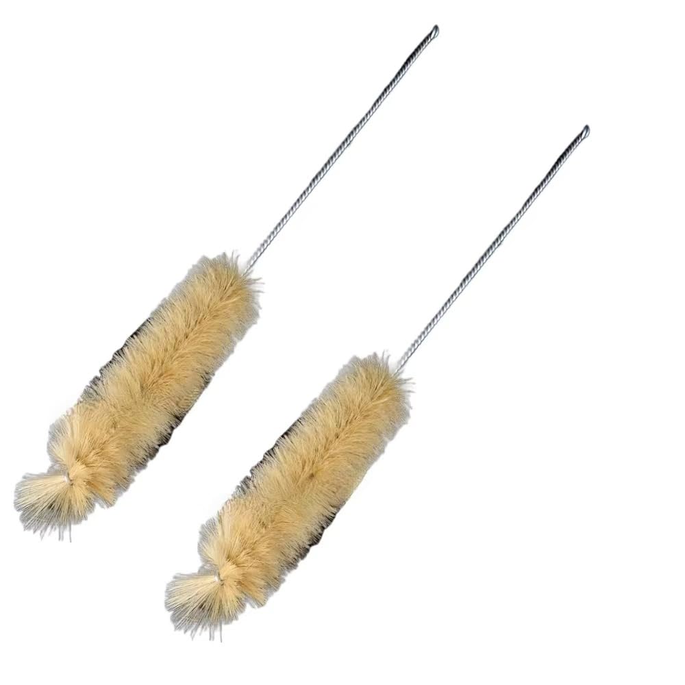 Brosse de nettoyage pour cylindre avec poils en éventail pour fond de bouteille
