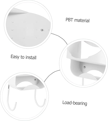 Miniatura 9 de Veemoon Soporte de toalla de hierro para colgar en la pared, colgador de ropa sobre la puerta, soporte para botella de aerosol, colgador de tabla de