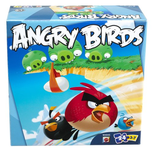Mattel Angry Birds 24 Piece Puzzle Scene 1 Pigs on Cliff