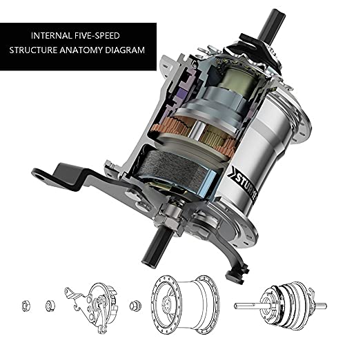 DODOBD Klapprad in 20 Zoll, Fahrrad für Erwachsene, Faltrad mit Variabler Geschwindigkeit Stadtrad, Fahrrad Mit Variabler Geschwindigkeit, Geeignet FüR Das Fahren Im Freien – Bild 5