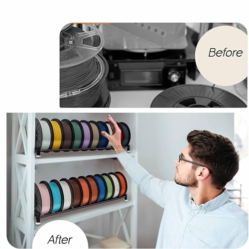 Étagère de rangement filament 3D monocouche support 10 bobines 20kg - 5