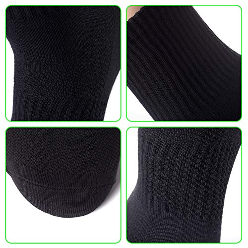 Men's Anti Sweat Odor Resistant Quick Dry Sports Quarter Crew Low Cut Cotton Hiking Running Socks4