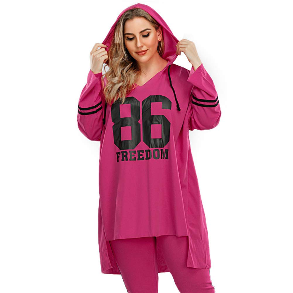 Purple Number Print Loungewear Set