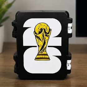 Estojo Organizador de Figurinhas da Copa do Mundo 2026, Caixa com Divisórias Estojo