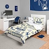 FOCO Indianapolis Colts NFL Retro Bed in a Bag Comforter Bedding 5 Piece Twin Set