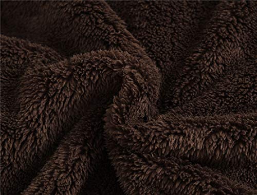 Image of Toddler Girls Boys Fleece Hoody Jacket Zip Up Teddy Coat Warm Winter Outwear
