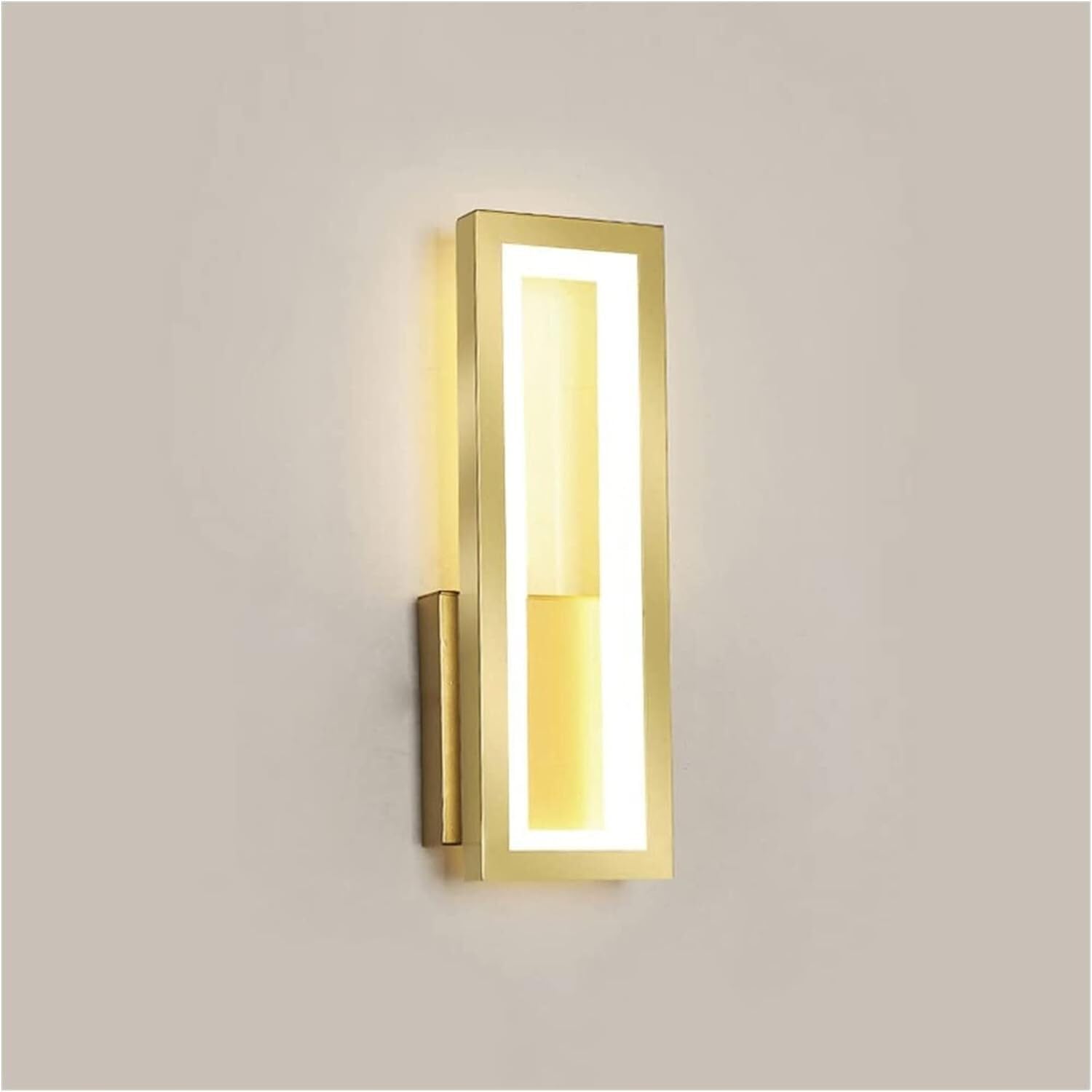 HXYSXHJUO Wall Lamp Light LED Sconce Rectangle Metal 16W Hardwired Lamp, Simple Vanity Lighting Fixtures Indoor Wash Lights, Pendant