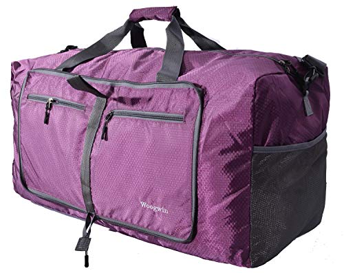 Woogwin Travel Duffel Bag Large Foldable Waterproof Overnight Bag for Beach Swim Bags Pool Sports Gym - Image 4