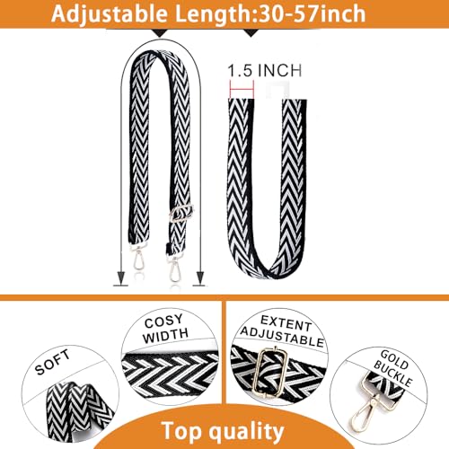 Image of S-Jacorry Purse Strap Replacement Crossbody Wide Shoulder Strap Adjustable Canvas Straps Handbag Strap Replacement Belts