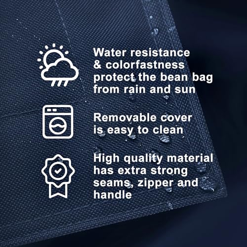 Lumaland Outdoor 7ft Bean Bag Navy