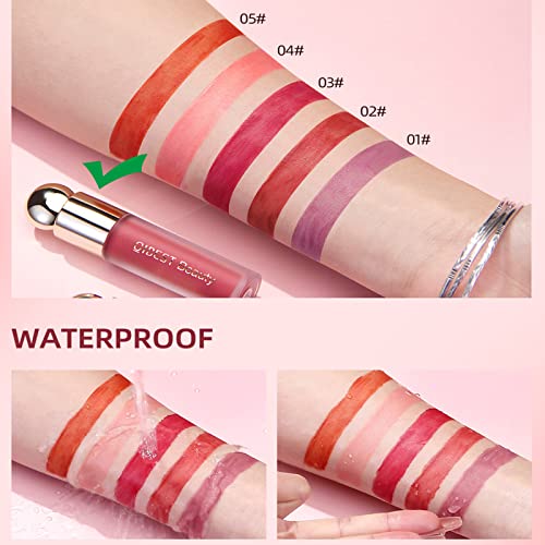 Rosarden-Face Blush Liquid-Matte Blush Stick For Cheeks-Orange Blush-Cream Liquid Blush Makeup-Lightweight Soft Cream Face Blush-Long Wearing Smudge Proof-Moisturizing Face Blush Stick For Cheek #TOP3