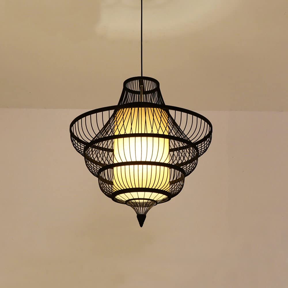 新品未開封　ナデテ　雨　Ame 3本セット Amazon.com: JMEDIC Vintage Pendant Lamp,Bamboo Woven Hanging