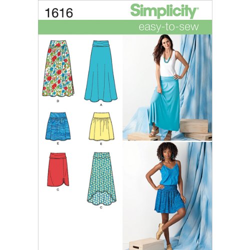 Patron de couture jupes Simplicity 1616 ajustement morphologique FR 42 à 50 - 2