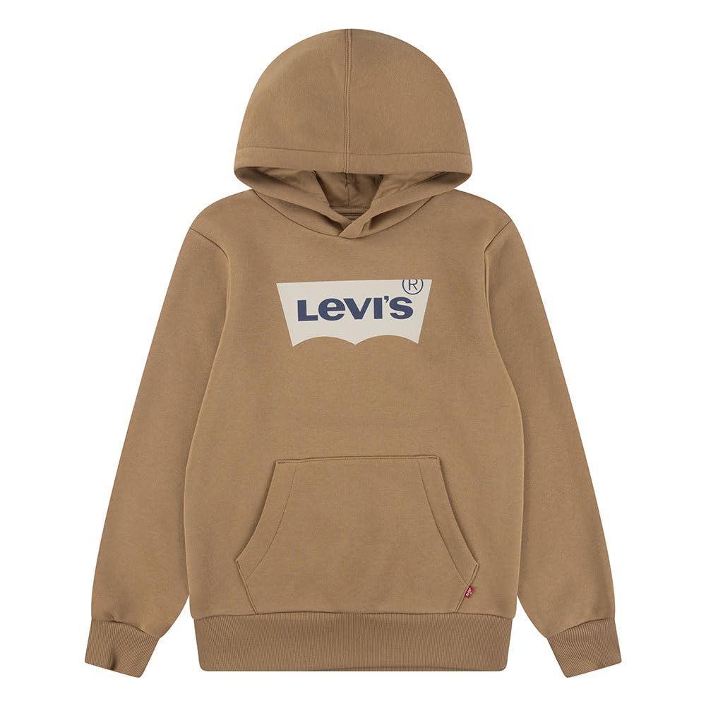 Levi's Boy's Lvb Batwing Screenprint Hoodie Sweatshirt Brown