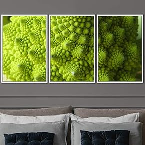 signwin 3 Piece Framed Canvas Wall Art Green...
