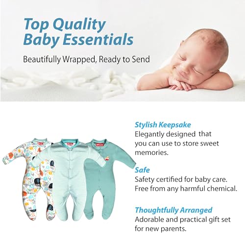 Image of VParents Rompers for New Born Baby Girl & Boy (Pack of 3), 100% Cotton Full Sleeve Romper /Bodysuit /Jumpsuit /Onesies /Sleepsuit for Infants & Toddlers, Comfortable Clothes for Babies