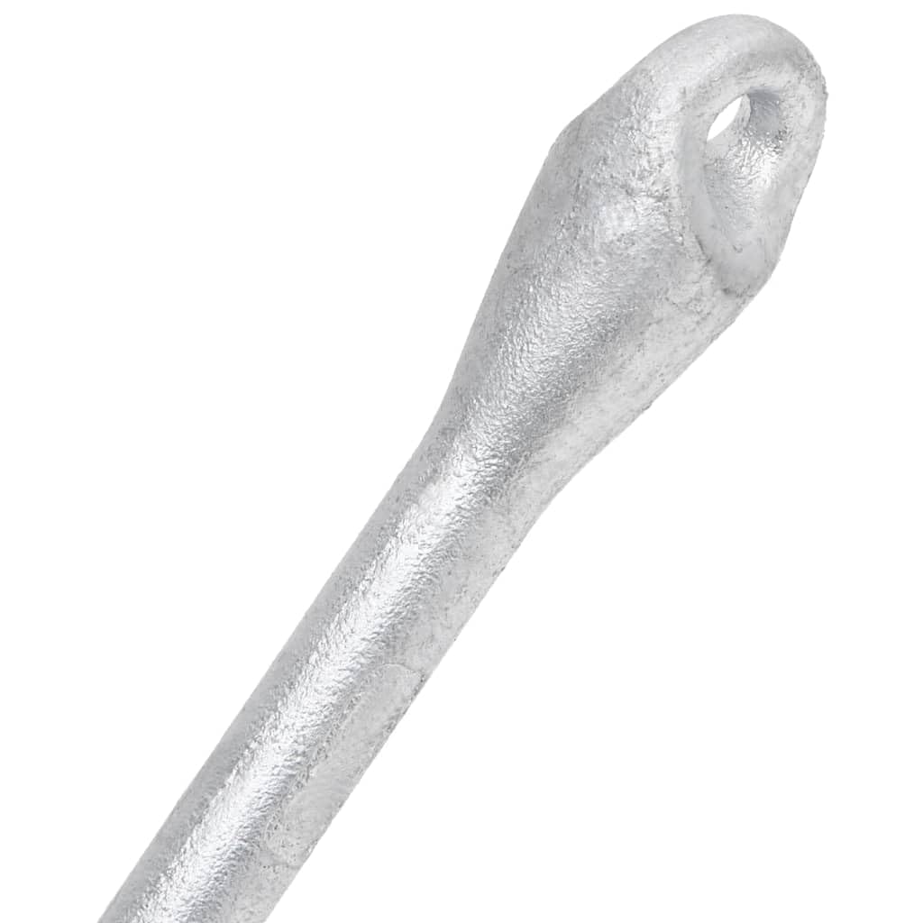 Mangloder - Anclaje plegable plateado de 1,5 kg de hierro maleable versátil con 4 puntos, plegable, para botes pequeños, kayaks, canoas, botes inflables, apto para arena, barro, suelos de hierba
