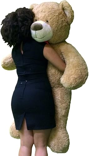 Miniatura 7 de Oso de peluche gigante de 5 pies de color bronceado suave enorme con patas de pie grande, animal de peluche gigante de 60 pulgadas