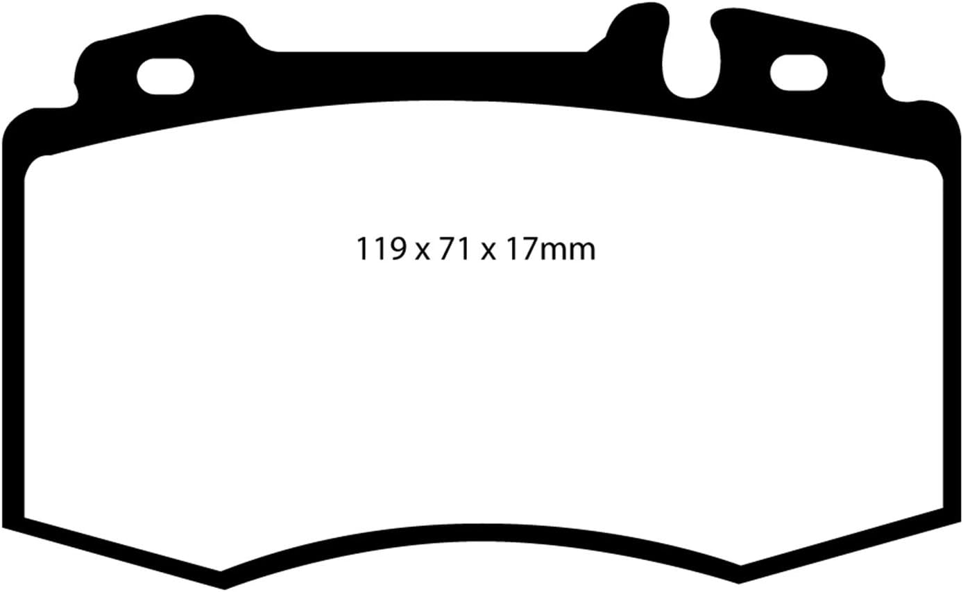 EBC Brakes Redstuff 3000 Series Sport Brake Pad Set DP31363C to Fit MERCEDES-BENZ