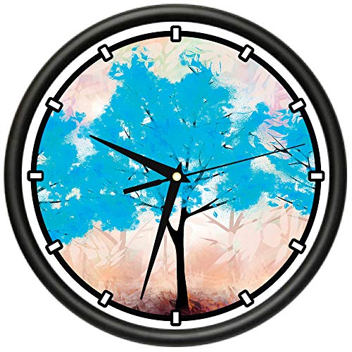 Reloj de pared SignMission Blue Woods 10 pulgadas miniatura 1