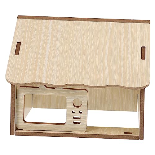 LIOOBO ハムスターの隠れ家 モルモットの檻 ぬいぐるみ コープ マルチ キャビン 動物 hamster toys ねずみの隠れ家 モルモットの生息地 モルモットハウス ネズミの木の家 木製