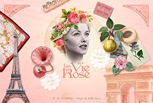 Un Air d'Antan® Coffret Cadeau Boule de Sapin de Noël : Eau de Toilette Vintage Femme ROSE et son Porte Clé Tour Eiffel. Parfum Fruité et Floral Romantique Rose, Patchouli et Pêche, 55ml - Image 6