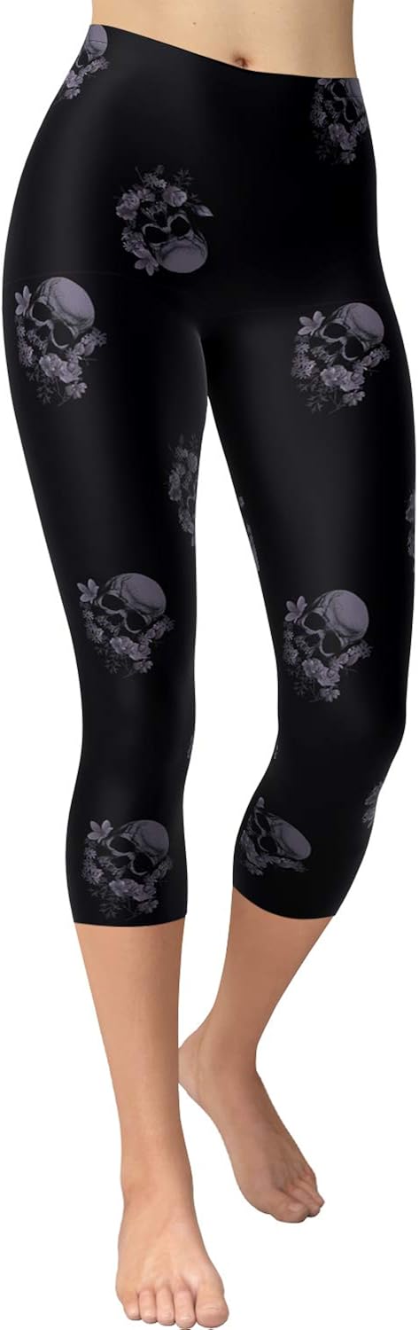 VIV Collection Print Brushed Ultra Soft Capri Leggings Regular and Plus 2 List