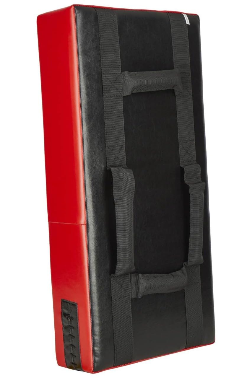 Schlagpolster Strike - Mit 4 Griffen - 75 x 35 x 15 cm - Kunstleder rot-schwarz - Robuste leichte Pratze