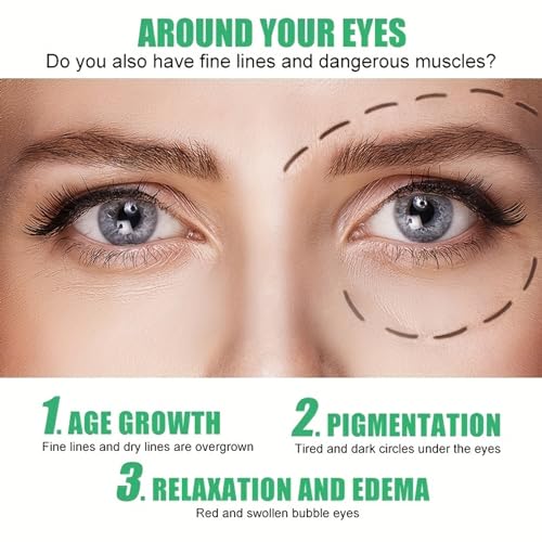 Caffeine Eye Cream for Puffiness and Bags Under Eyes Daily Anti-Wrinkle Collagen Peptide Eye Cream Reduce Aging Lines 1.