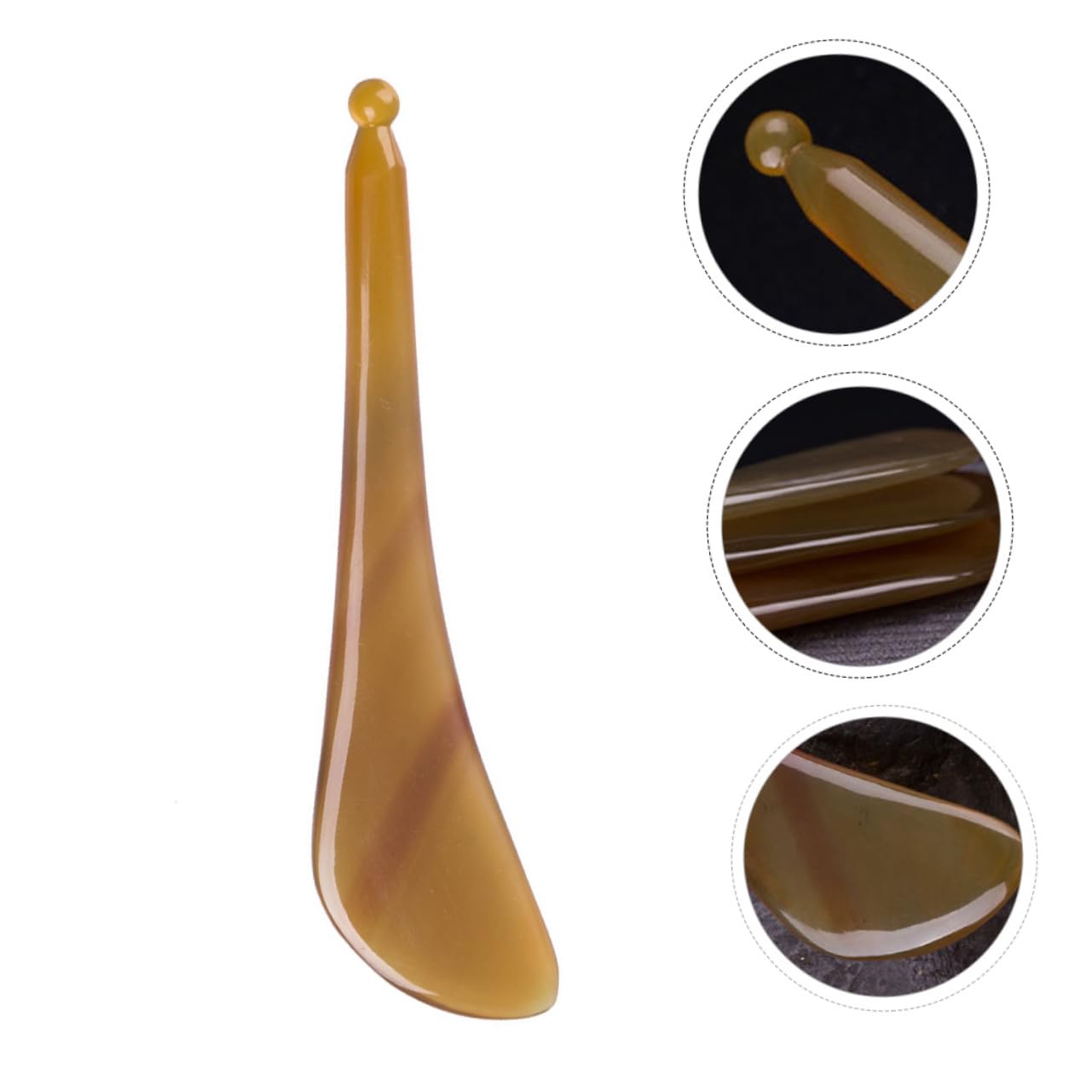 Ipetboom Gua Sha Massage Tool Gua Sha Facial Stick Massage Accessory Craftsmanship Relax Tendons Comfortable to Hold