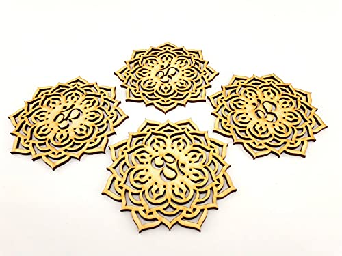 Zuper Wooden Tea Coster (Set of 6) Dining Table Serving Office, Thick & Absorbent, Non Slippery, Heat Resistant, Eco-Friendly W135