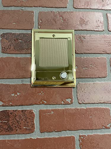 Image of SCFM Replacement Door Speaker for Nutone Intercom IS-69PB IS-69AB IS-69WH IS-69 (Polished Brass)