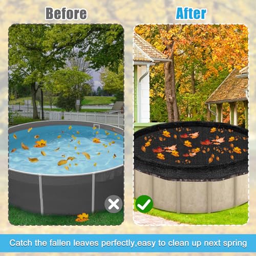 Cobertor de red para piscina redonda 24ft miniatura 3