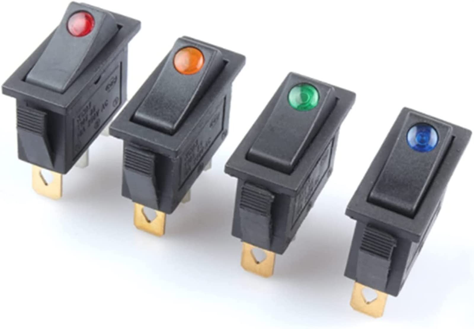 【mimi】Switch Switch Rocker Switch 4 PCS,3/4 Pin,Mini Rocker Switch Button