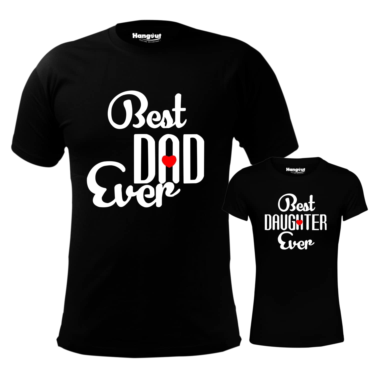 hangout hub | Family T-Shirts | Best Dad Daughter | Set of 2-picture-10