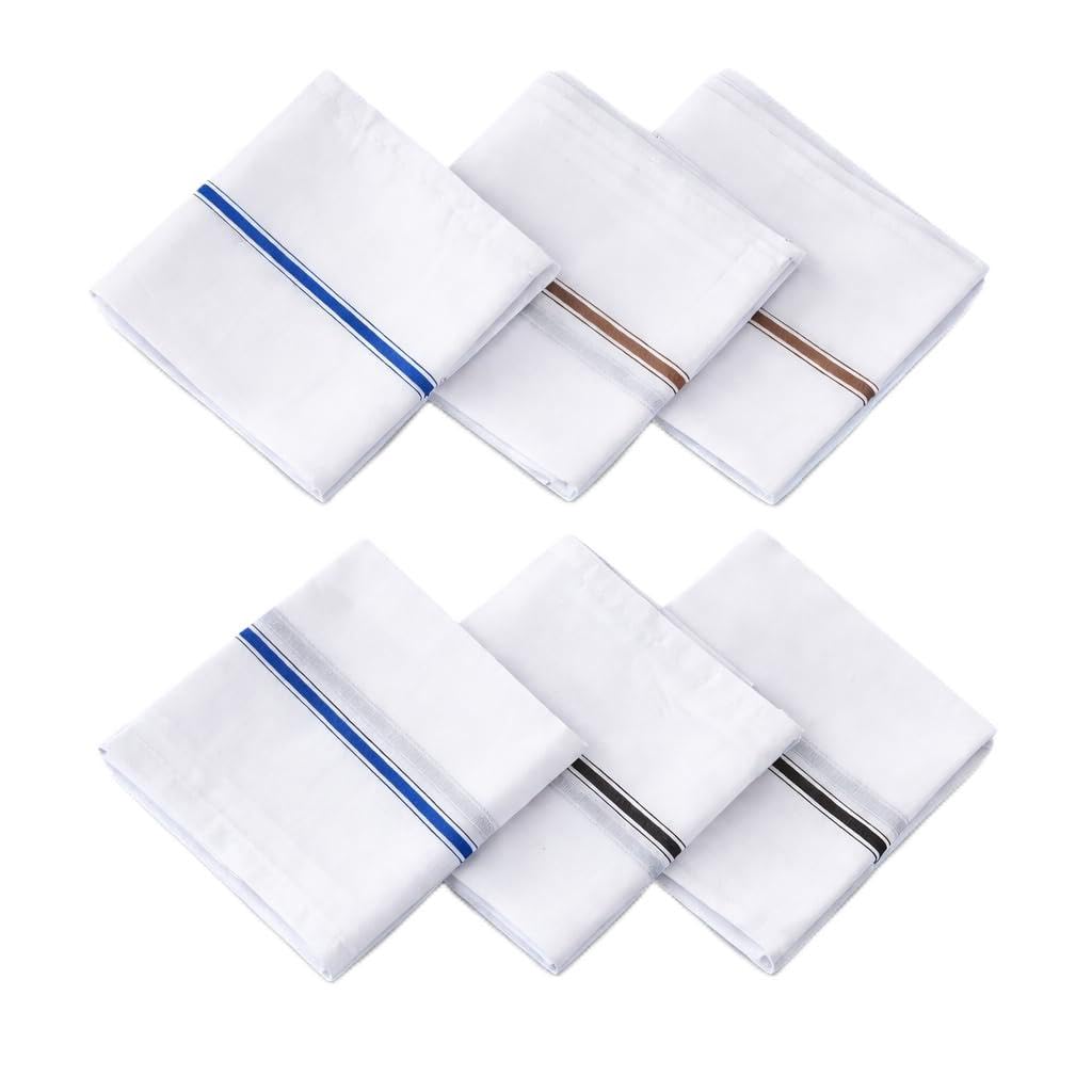 Classic Elegance Pack of 2 Multicolor Premium Cotton Handkerchiefs for Men Soft, Stylish & Durable | Gentle on Skin | Perfect for Daily Use, Gifting.-image-9