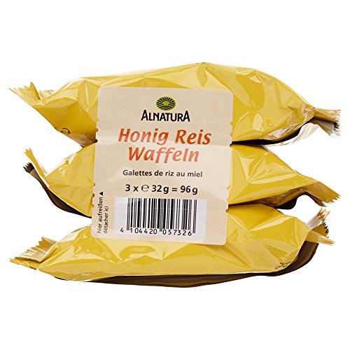 Alnatura Bio Honig Reiswaffeln, 3 x 32 g