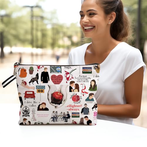TV Show Makeup Bag, Edw Vampire Gift,Merchandise Cosmetic Bag, TV Show Inspired Gifts for Movie Fans Girls Women (Where The Hell Have You Been Loca) 6M2654