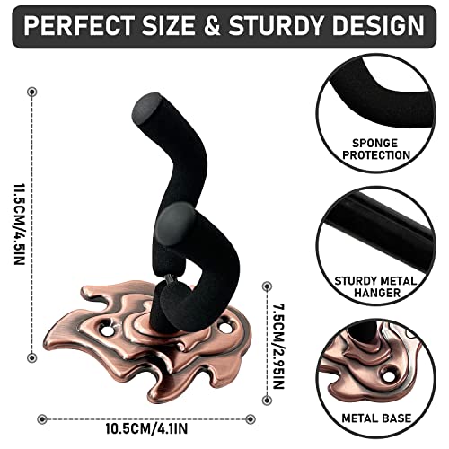 MOYACA Lot de 2 supports muraux en métal pour guitare, support mural avec vis, support mural pour guitare, basse… - Les Beatles, Paul McCartney, John Lennon, RIngo Starr, George Harrison MOYACA Lot de 2 supports muraux en métal pour guitare, support mural avec vis, support mural pour guitare, basse… – Image 4